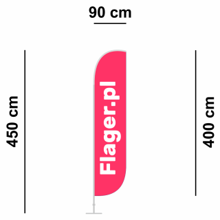 Winder o tradycyjnym zaokrąglonym kształcie, maszt aluminiowo-elastyczny - wys. 450 cm.