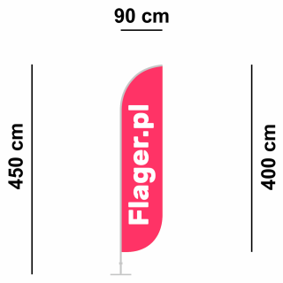 Winder o tradycyjnym zaokrąglonym kształcie, maszt aluminiowy - wys. 450 cm.